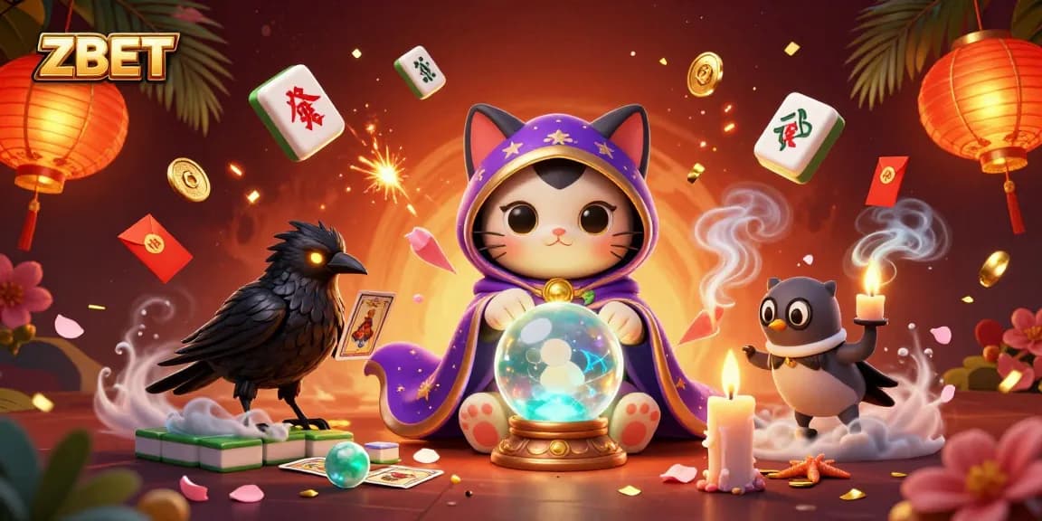 ZBET enhances your online betting experience with a vibrant casino illustration showcasing magical elements.