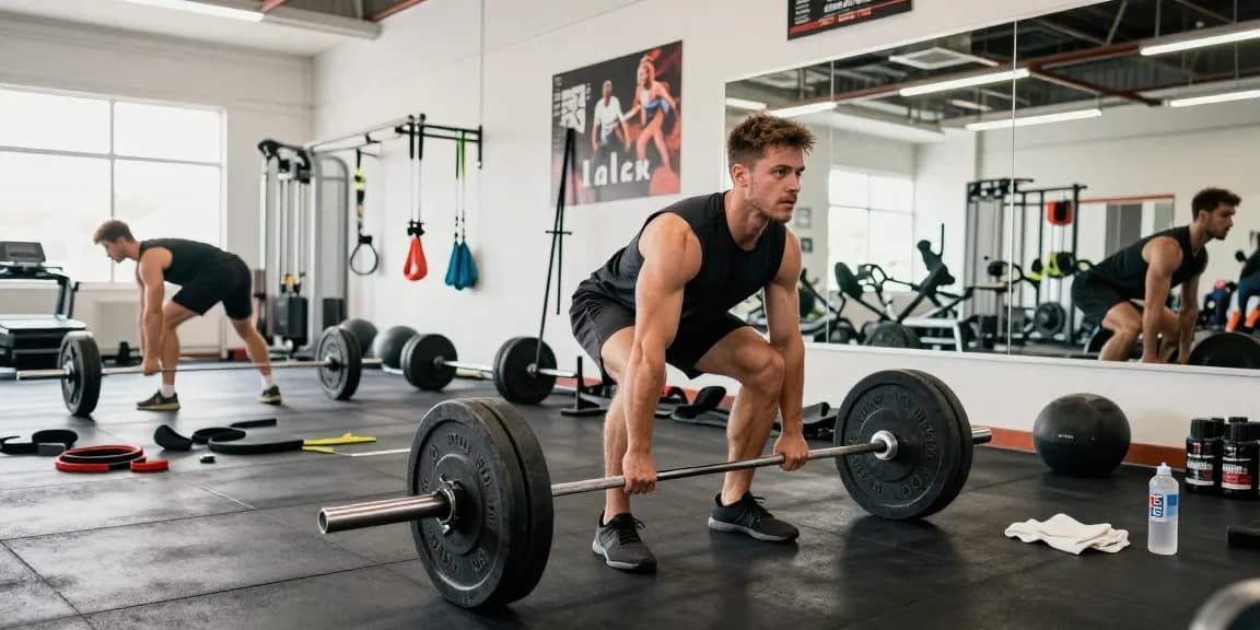 Prime Pharma Steroids enhances athletic performance during a dynamic gym workout.