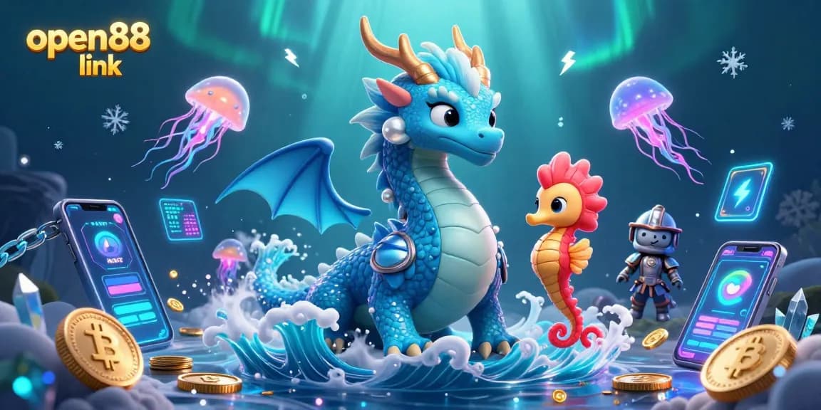 Experience the thrill of winnings at open88 link with radiant characters in a magical online casino scene.