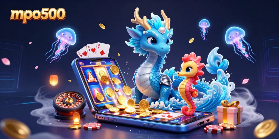 Experience mpo500's vibrant slot games with dynamic dragons and immersive casino elements.