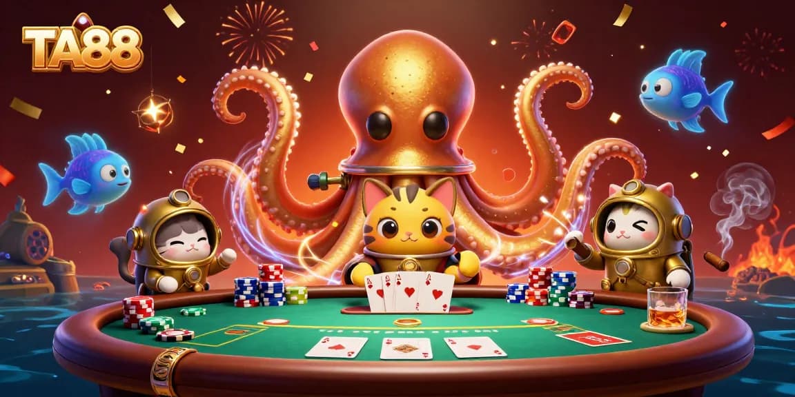 TA88 challenges players with thrilling poker action and vibrant 3D kraken adventure.