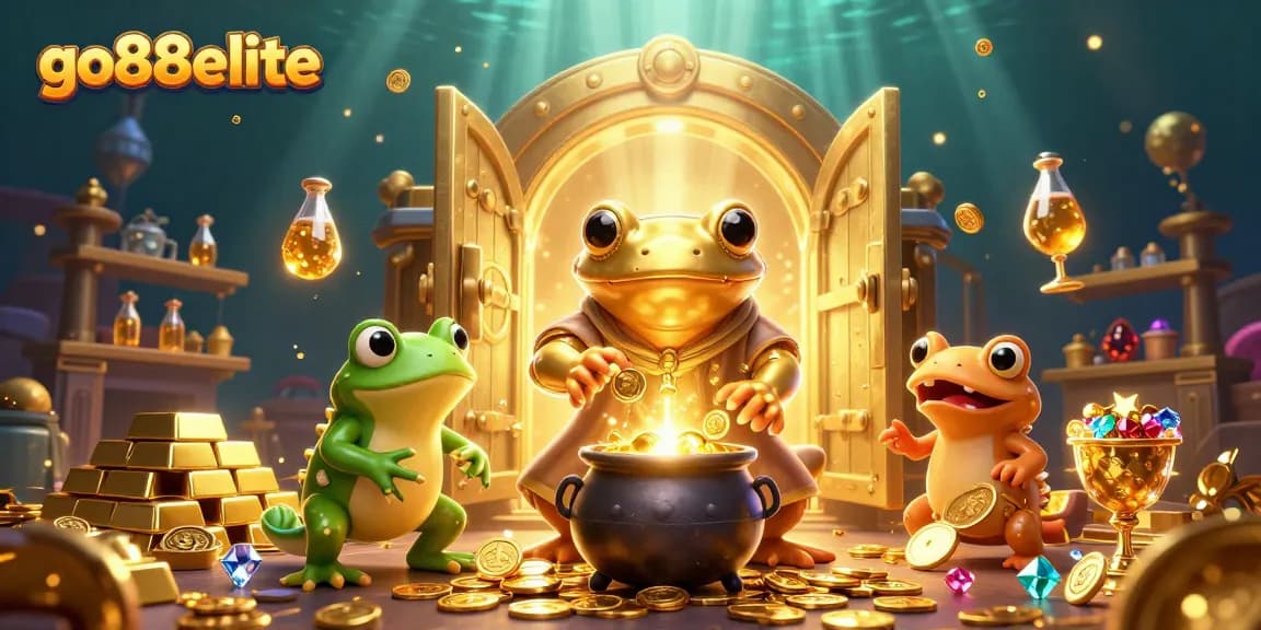 Experience the thrill of fortune with go88elite in this detailed gold alchemist scene.
