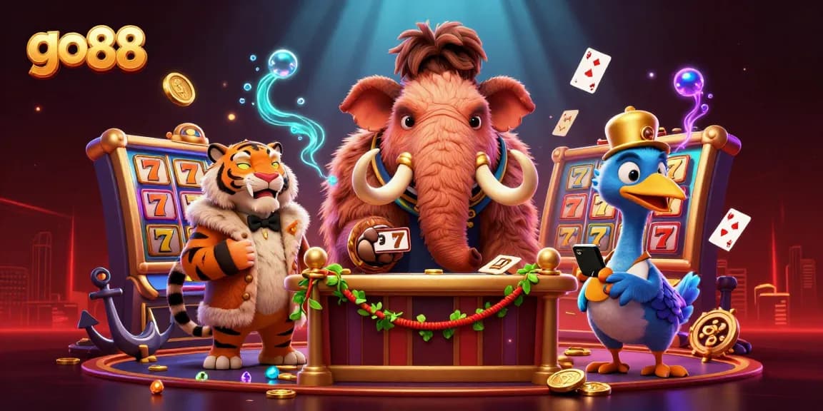 Join the excitement at go 88 with our vibrant bouncer scene featuring dynamic casino elements.