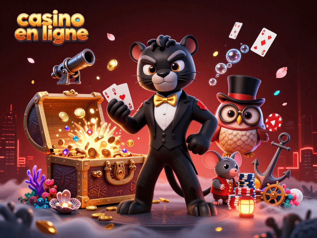 Jouer au casino en ligne avec des personnages fantastiques et des éléments de jeu vibrants.