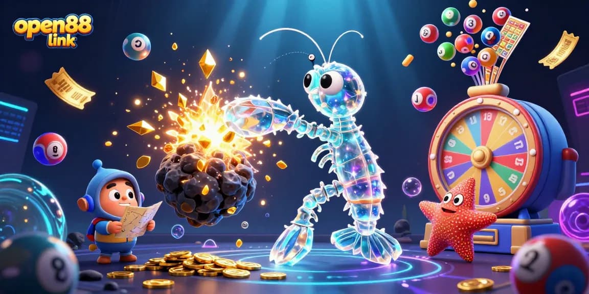 Engage with exciting games on open88 link as vibrant lottery balls and prizes emerge.
