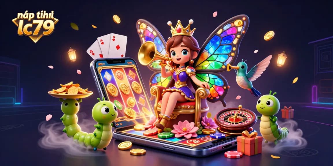 Nạp tiền lc79 để trải nghiệm game, cùng vương quốc bướm rực rỡ và phần thưởng hấp dẫn bùng nổ.