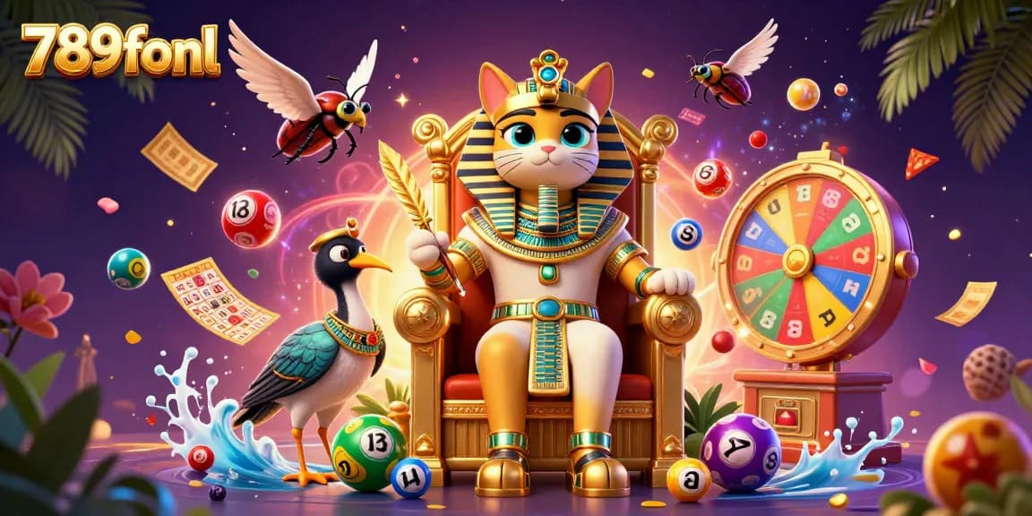 Experience thrilling games at 789fonl with vibrant animated lottery balls and 3D characters.