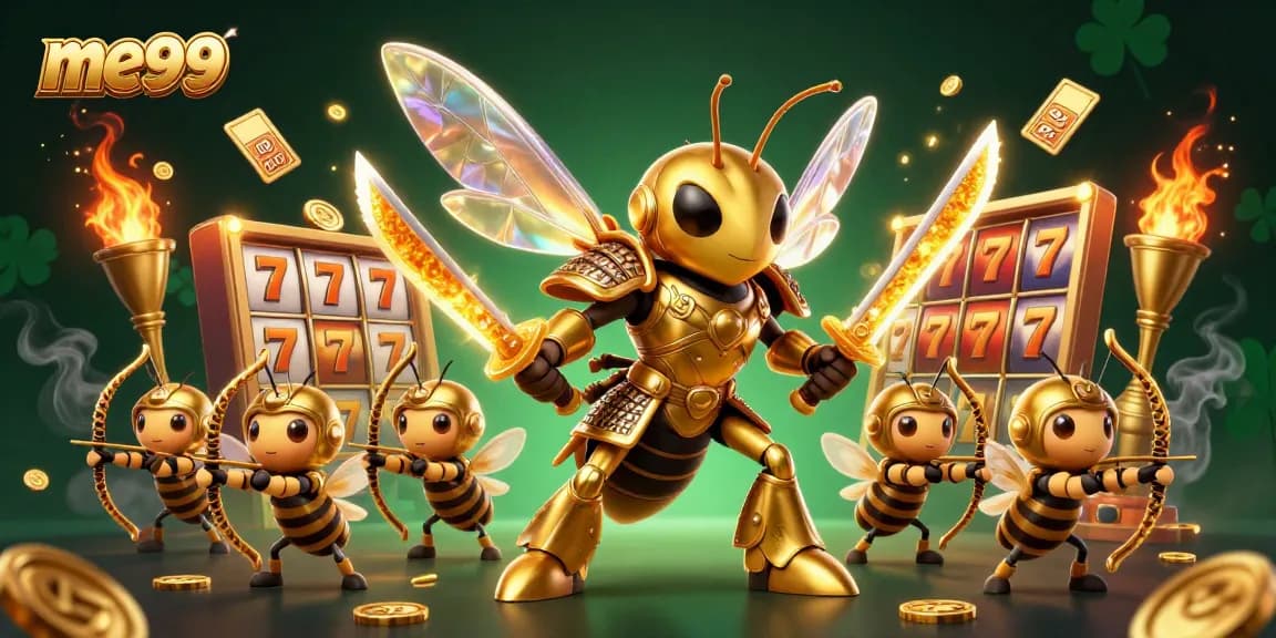 Experience excitement at me99 with this dynamic 3D casino illustration featuring vibrant and engaging gaming elements.