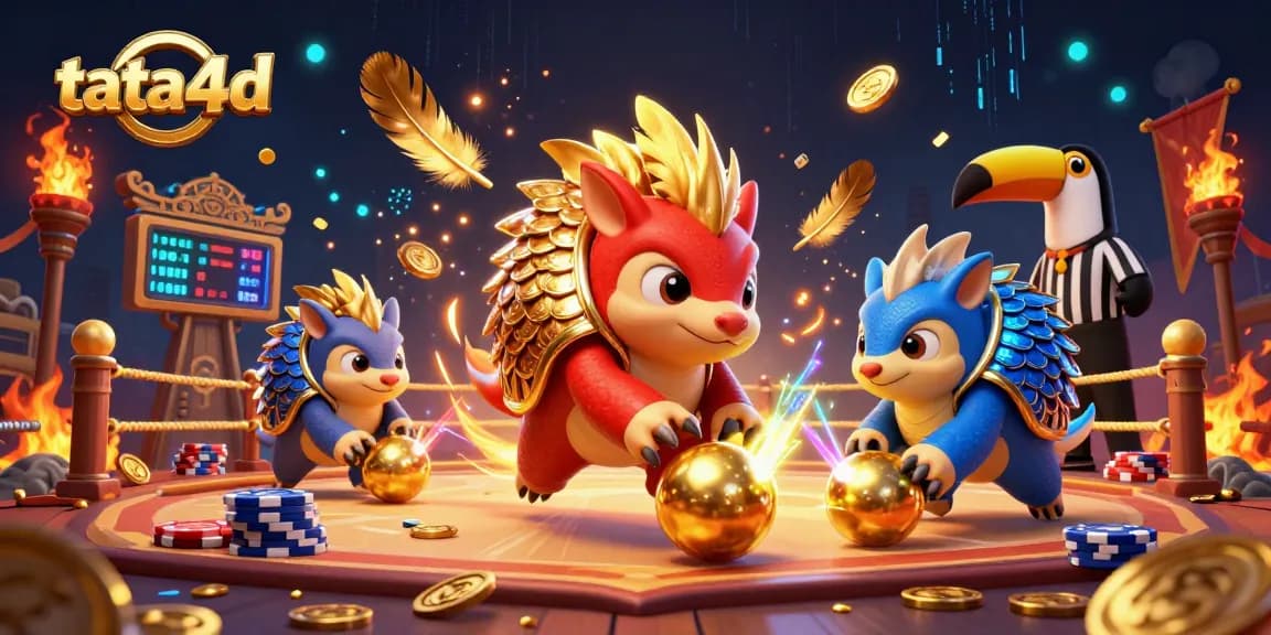 Engage with the thrilling action of tata4d as pangolins compete in a vibrant poker tournament scene.