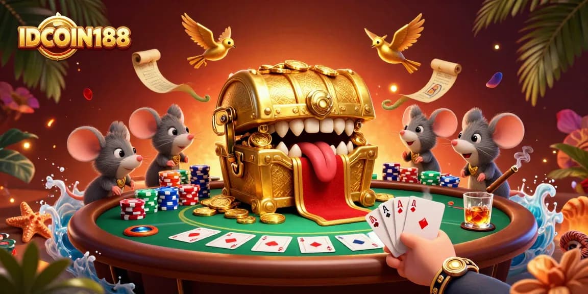 Experience thrilling poker action in IDCOIN188 with its rich casino features and enticing elements.