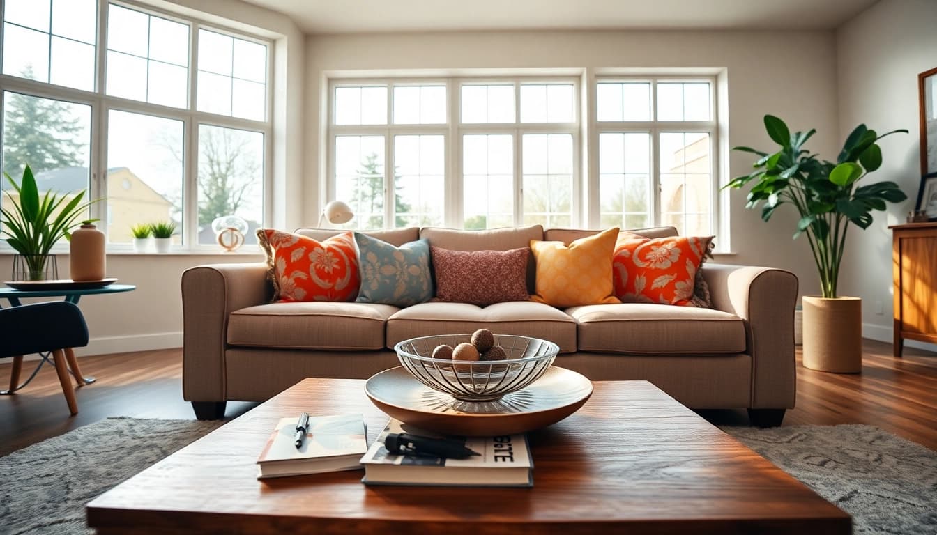Showcasing a stunning living room through Real Estate Photography that attracts clients.