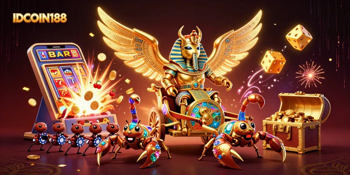 IDCOIN188 invites players to explore vibrant slot games amidst dazzling visuals and thrilling jackpot excitement.