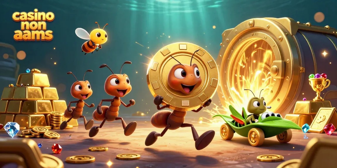 Giocatori nei casino non AAMS competono per vincere con fiches d'oro e jackpot luccicanti.