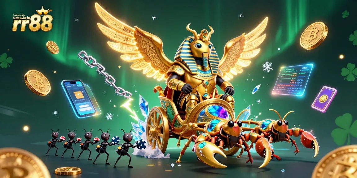 Engage with the thrilling world of trang chủ chính thức rr88 through a vibrant 3D scene of ancient Egyptian casino adventure elements.