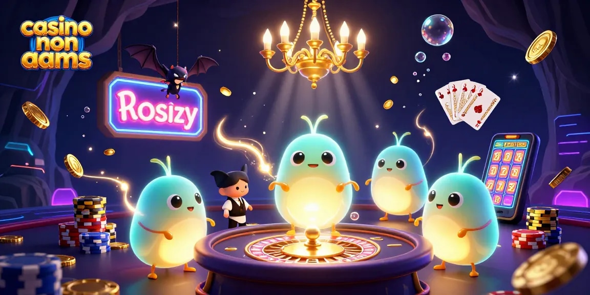 Gioca nel mondo luminoso del casino non aams con lumini e monete d'oro volanti.