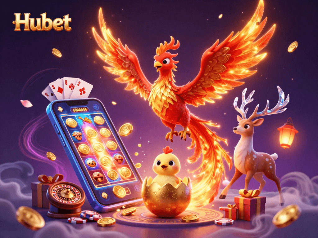 Experience thrilling games at Hubet with exciting slot features and vibrant illustrations.