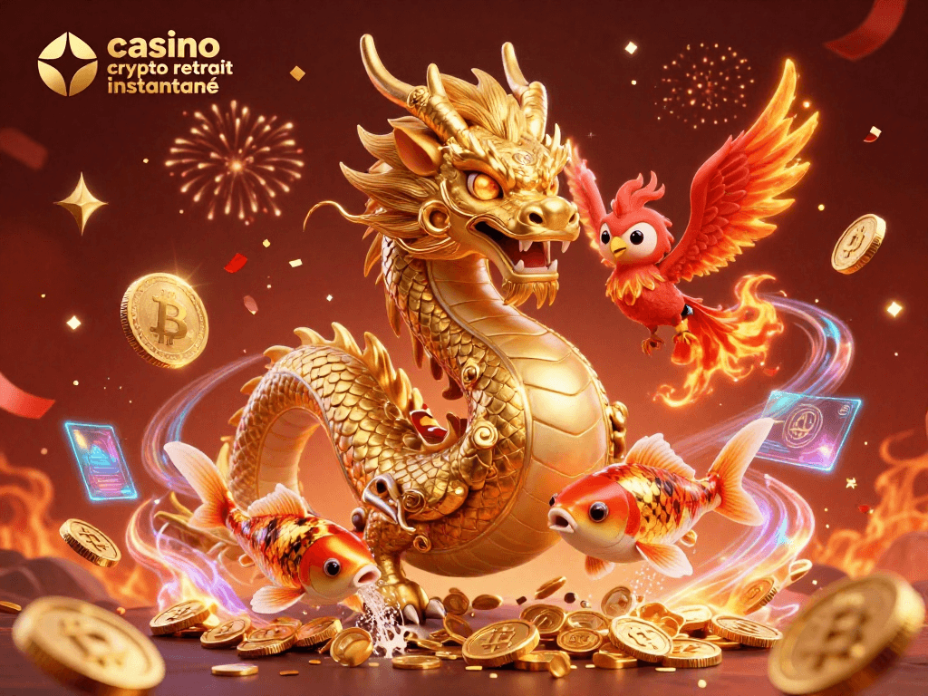 Découvrez le casino crypto retrait instantané avec des personnages dynamiques et des éléments de jeux de casino.