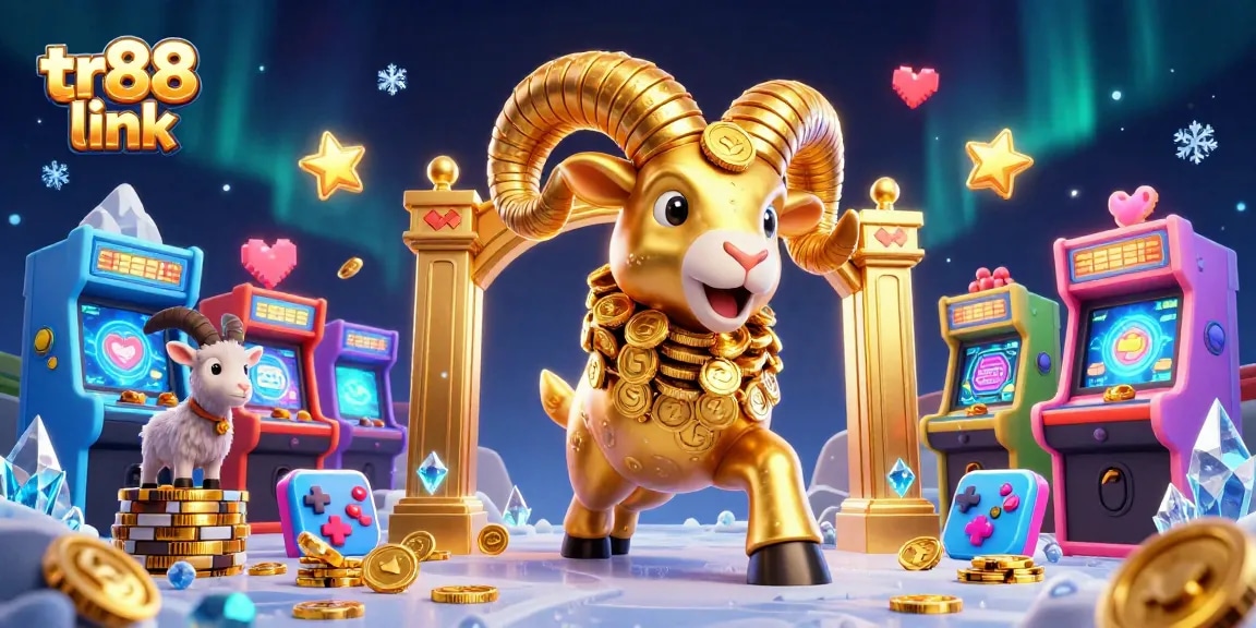 Experience the thrill of gaming at tr88 link with captivating golden ram and vibrant casino elements.