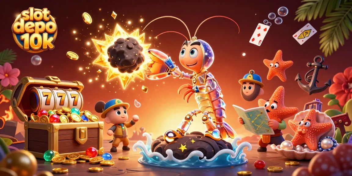 Engage with dynamic slot depo 10k game visuals, featuring galactic samurai and overflowing treasure.
