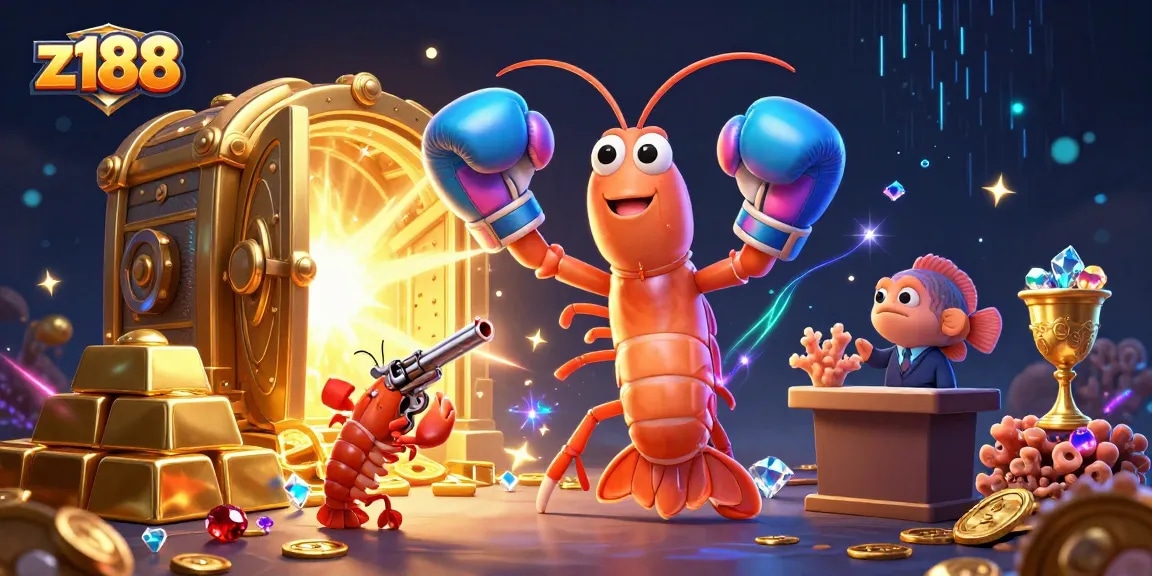 Experience exciting gameplay at z188 with vibrant characters and dynamic casino elements afloat.