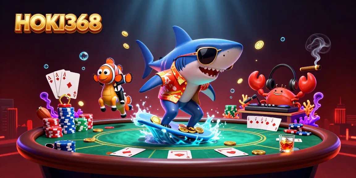 Surf the wave of gold coins with HOKI368 while winning at poker with vibrant casino elements.