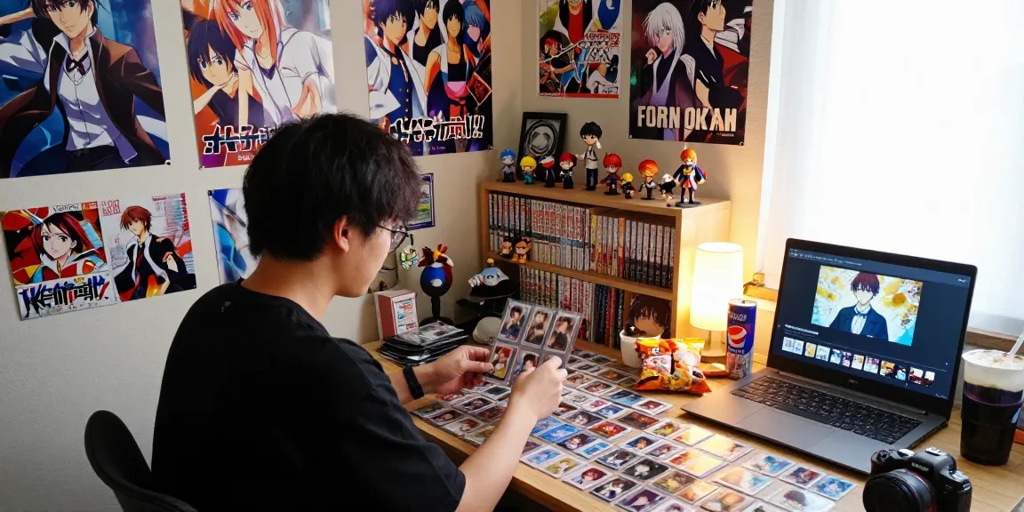オリパおすすめのアニメグッズが並ぶ、心地よい部屋の風景
