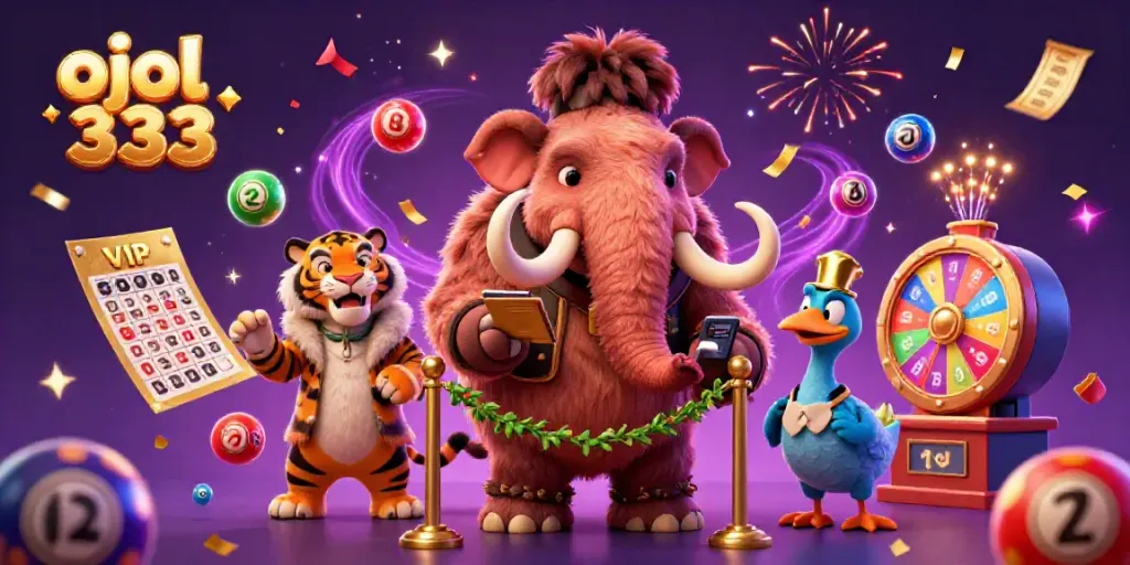 Experience thrilling gameplay with ojol 333, a vibrant casino featuring animated characters and dynamic elements.