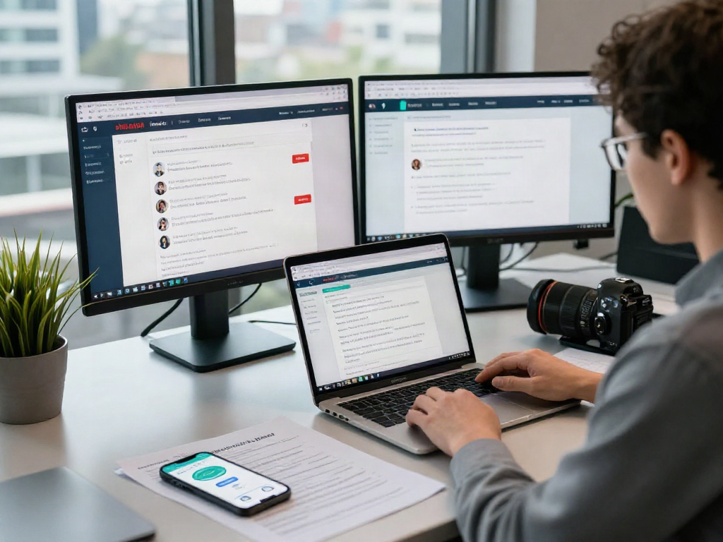 Analyzing 먹튀검증 strategies for safe online gambling environments in a modern workspace.