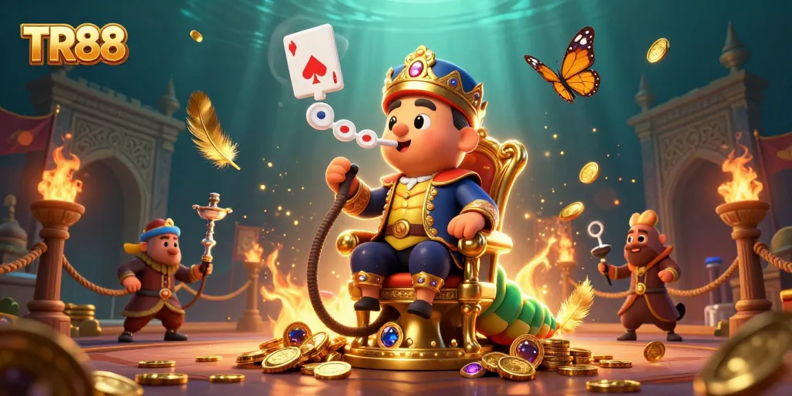 Experience the excitement of TR88 - a vibrant illustration capturing a captivating online casino scene