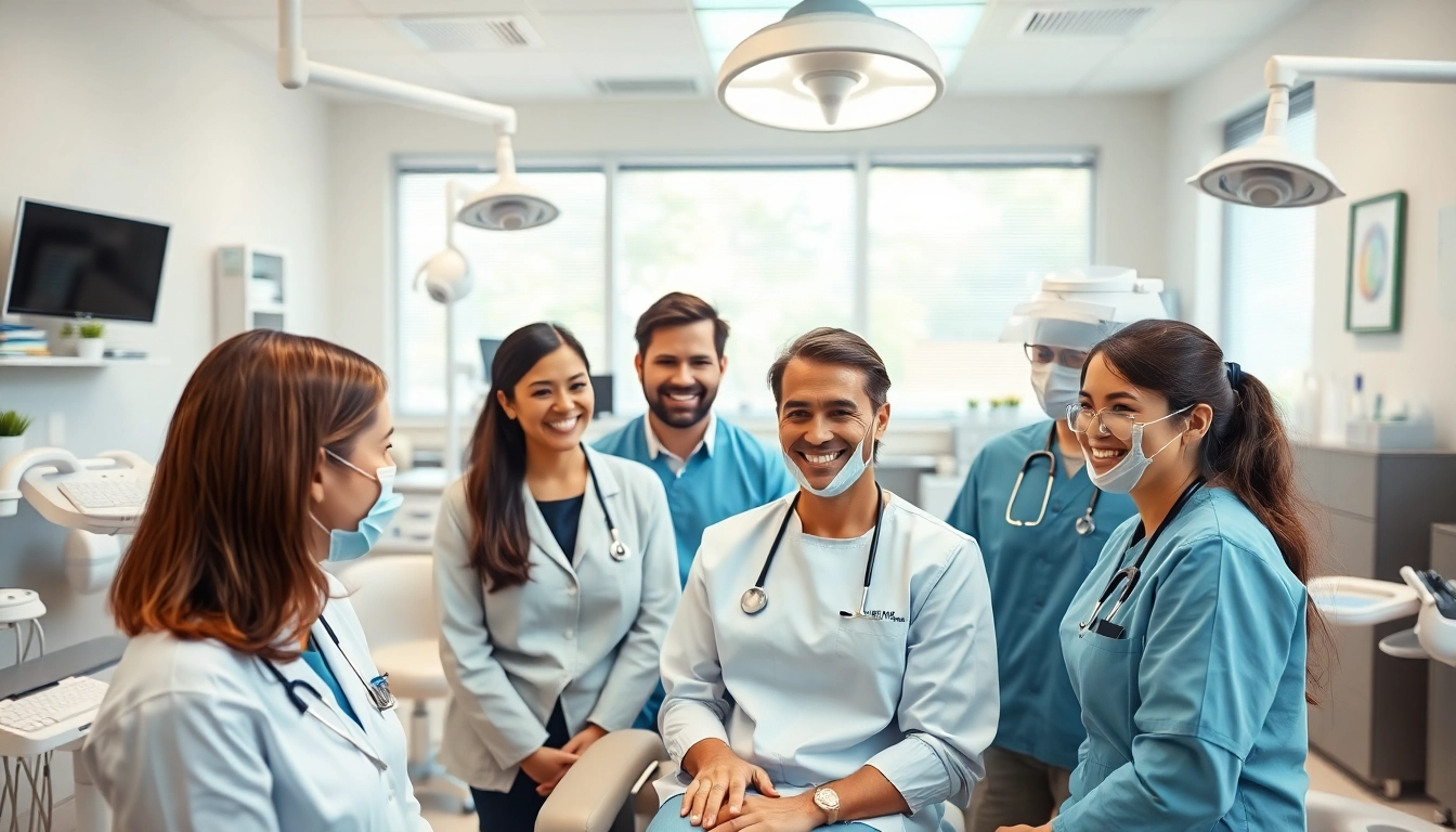 Consultation at dentists grand rapids mn clinic showcasing friendly dental team.
