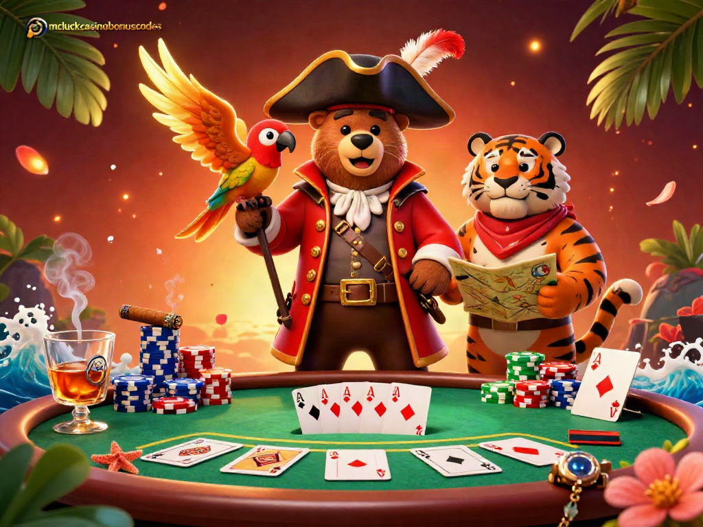 Experience thrilling games with mcluckcasinobonuscodes through an exciting 3D casino scene featuring captivating characters.