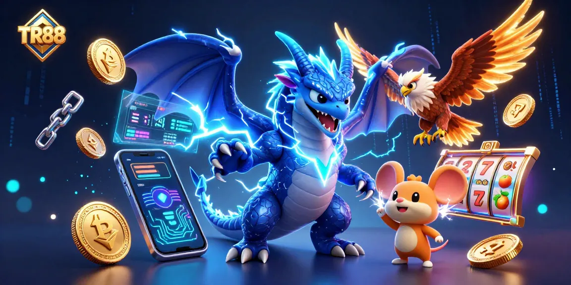 Experience thrilling gameplay at TR88 with vibrant 3D characters and the excitement of jackpots.