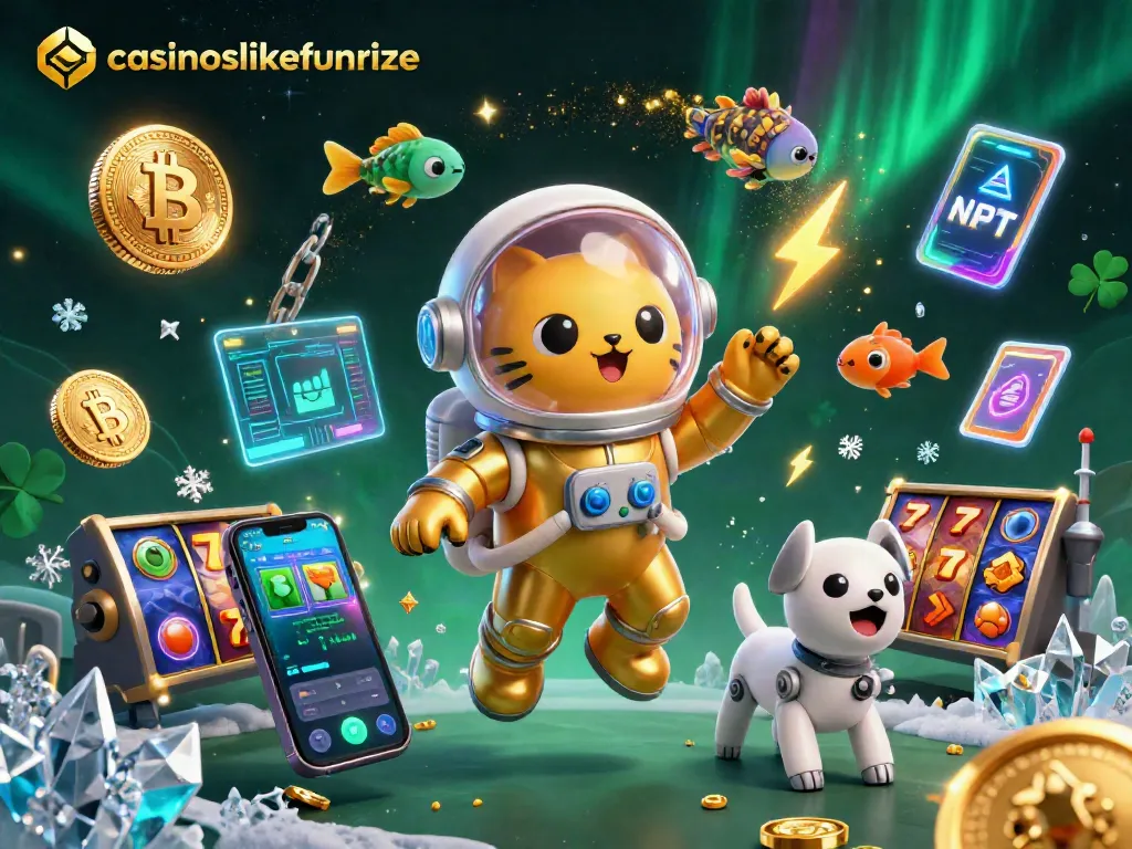 Experience thrilling gameplay with casinoslikefunrize featuring a cosmic astronaut cat and slots excitement.