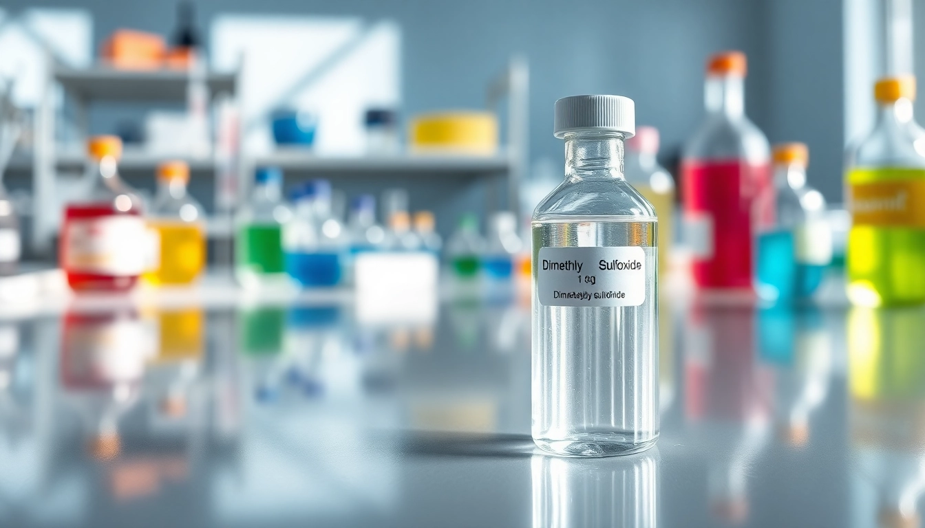 Utilizing dimethyl sulfoxide in a laboratory setting to emphasize its chemical clarity and applications.