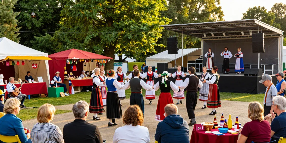 Experience the vibrant atmosphere at the M98 สล๊อตเว็บตรง festival celebrating Breton culture with traditional music and dance.