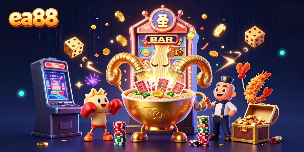 ea88 tràn ngập niềm vui trong casino với những nhân vật hoạt hình và máy slot sáng chói
