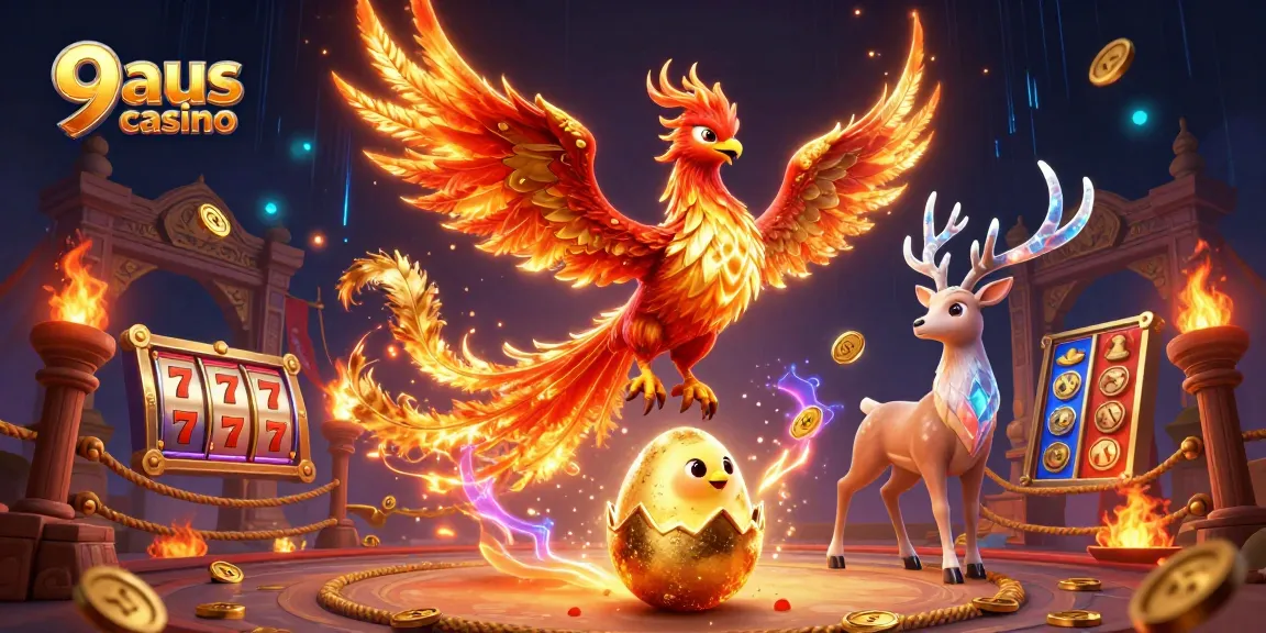 Experience the excitement at 9aus casino with a vibrant phoenix scene filled with dynamic betting elements.