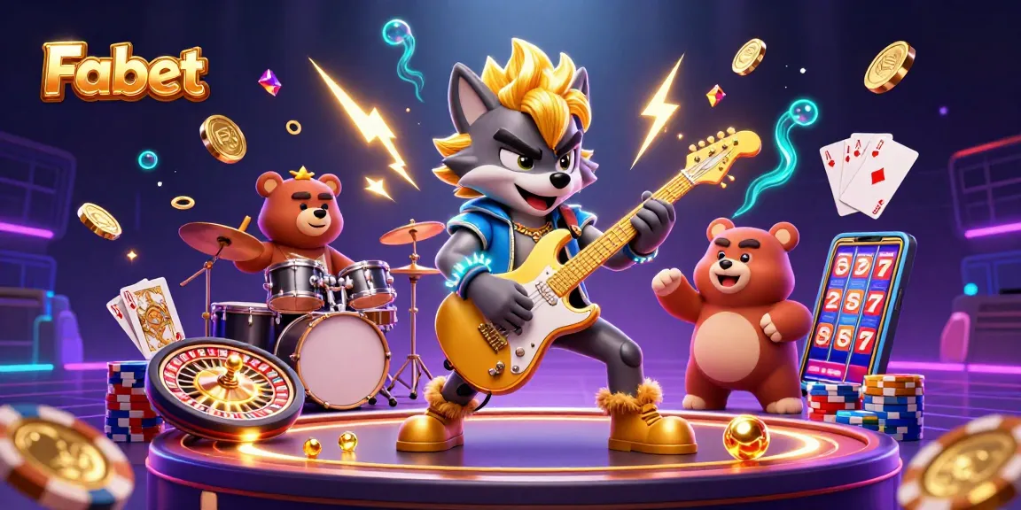 Experience Fabet's dazzling casino action with vibrant visuals and captivating characters.