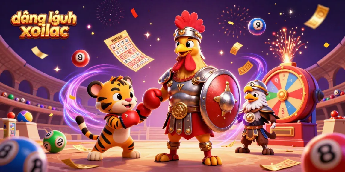 Engage with the immersive scene of đăng nhập xoilac featuring dynamic lottery elements and lively characters.