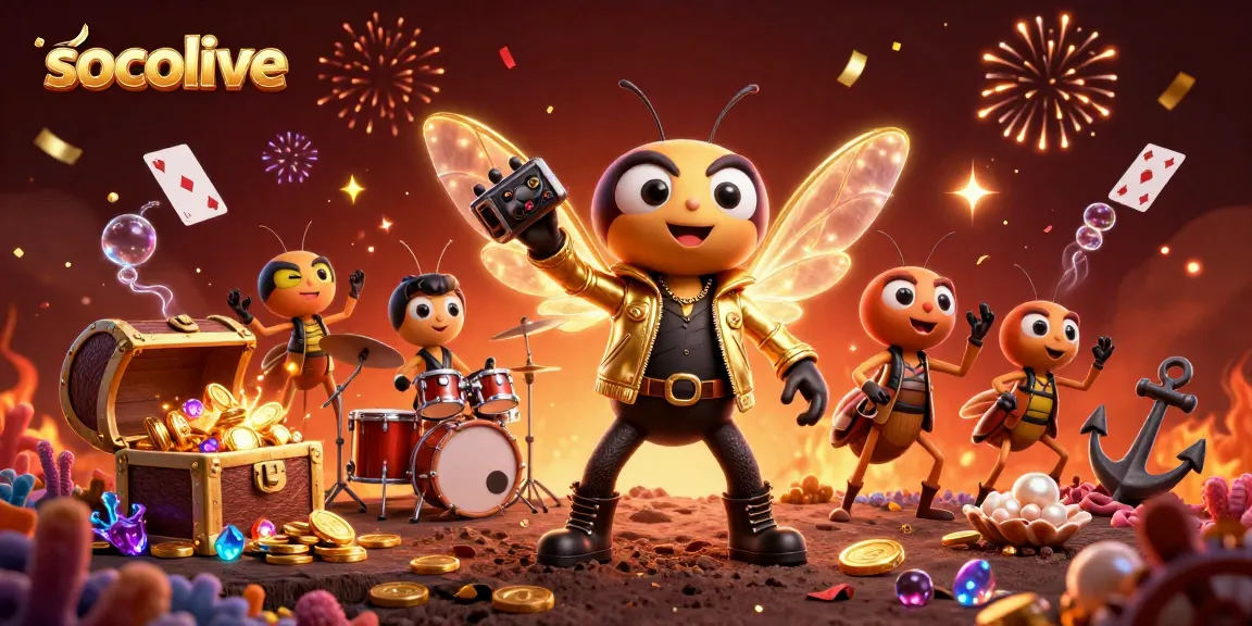 Socolive brings excitement to online gambling with a vibrant rock star scene filled with winnings.