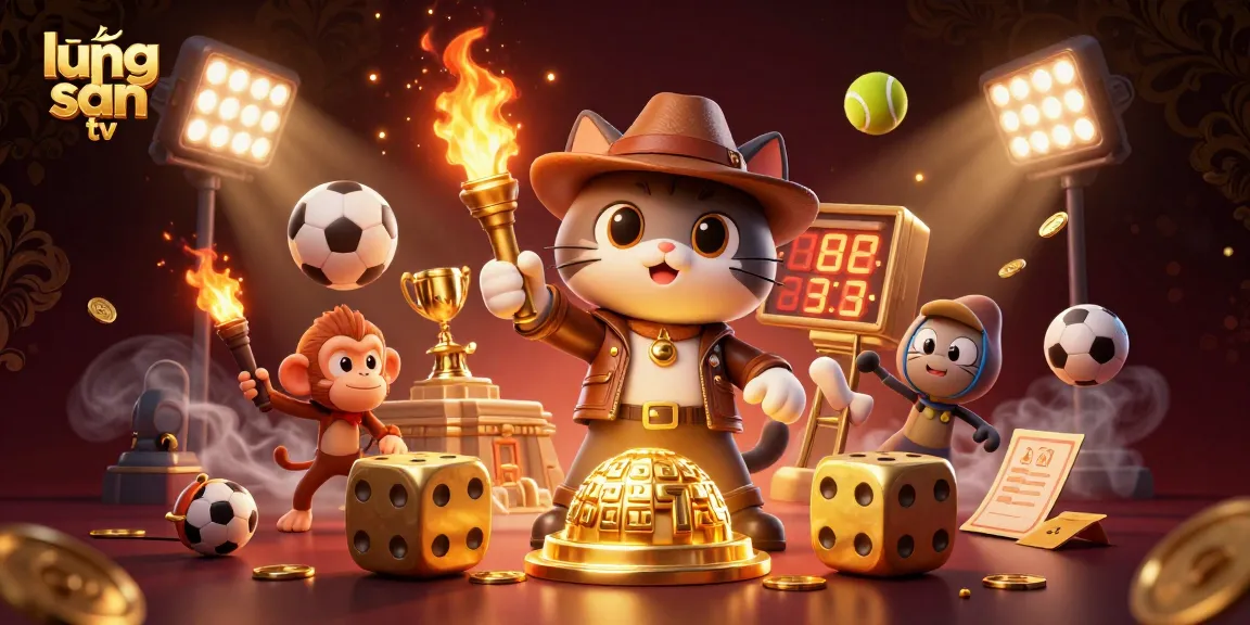 Lương Sơn TV offers immersive live sports experiences with a unique casino-inspired twist through engaging graphics.