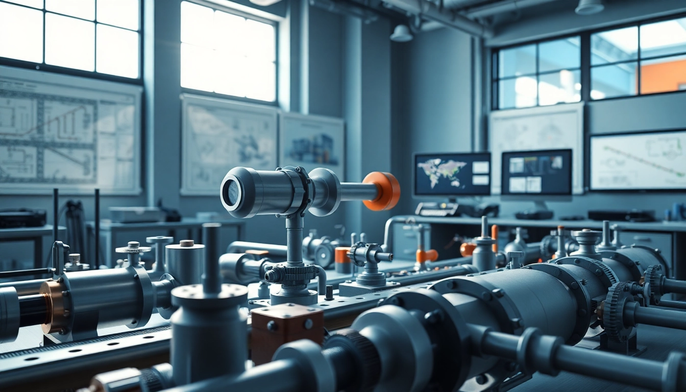 Visualizing Plant 3D piping design interface showcasing a comprehensive 3D piping model in an engineering office.