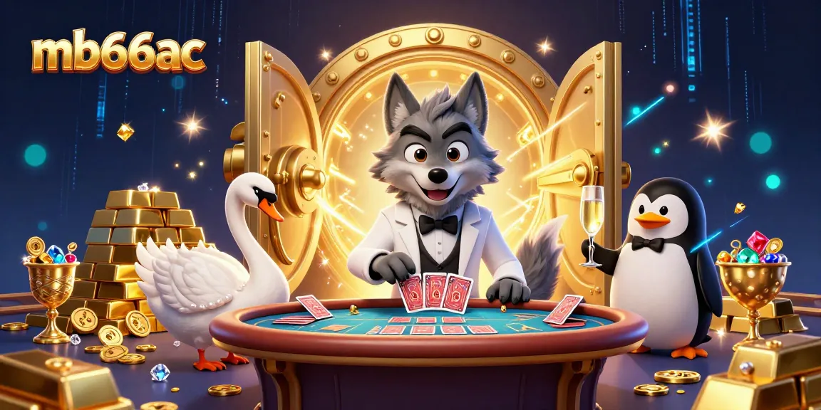 Experience the excitement of mb66ac with our vibrant casino illustration featuring dynamic characters and rich casino elements.