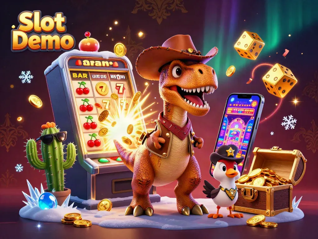 Spin to win with Slot Demo featuring vibrant characters and action-packed scenes.
