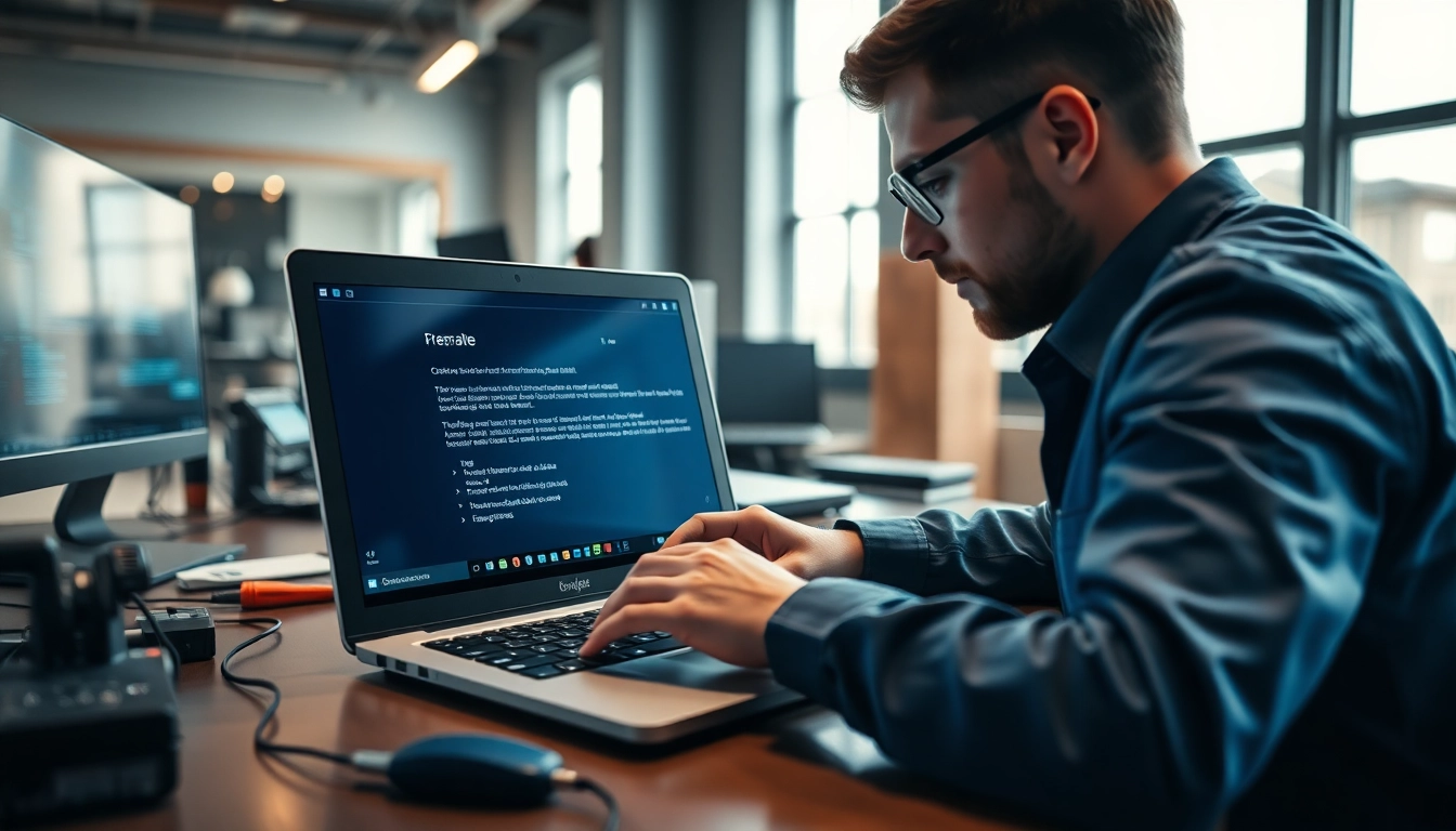 Fix Windows errors effectively at https://errorcodereference.com with a technician at work on a laptop.