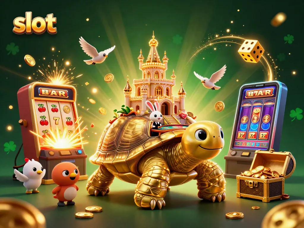 Spin thrilling slots, capture jackpots with coins flying and vibrant visuals of victory.