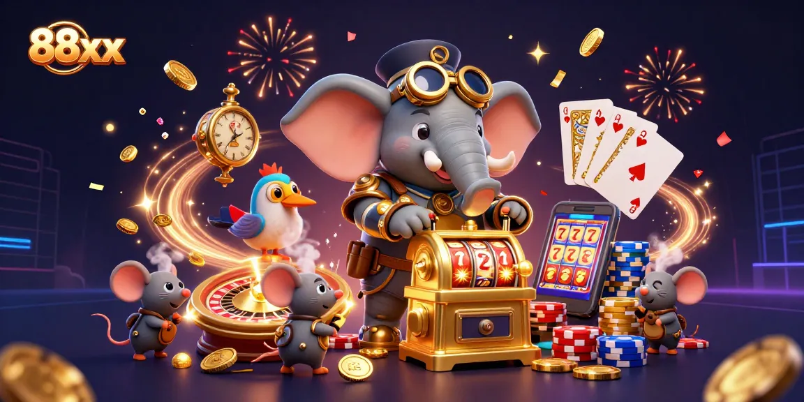 Spin the golden slot machine at 88xx, where fantasy meets high-stakes gaming!