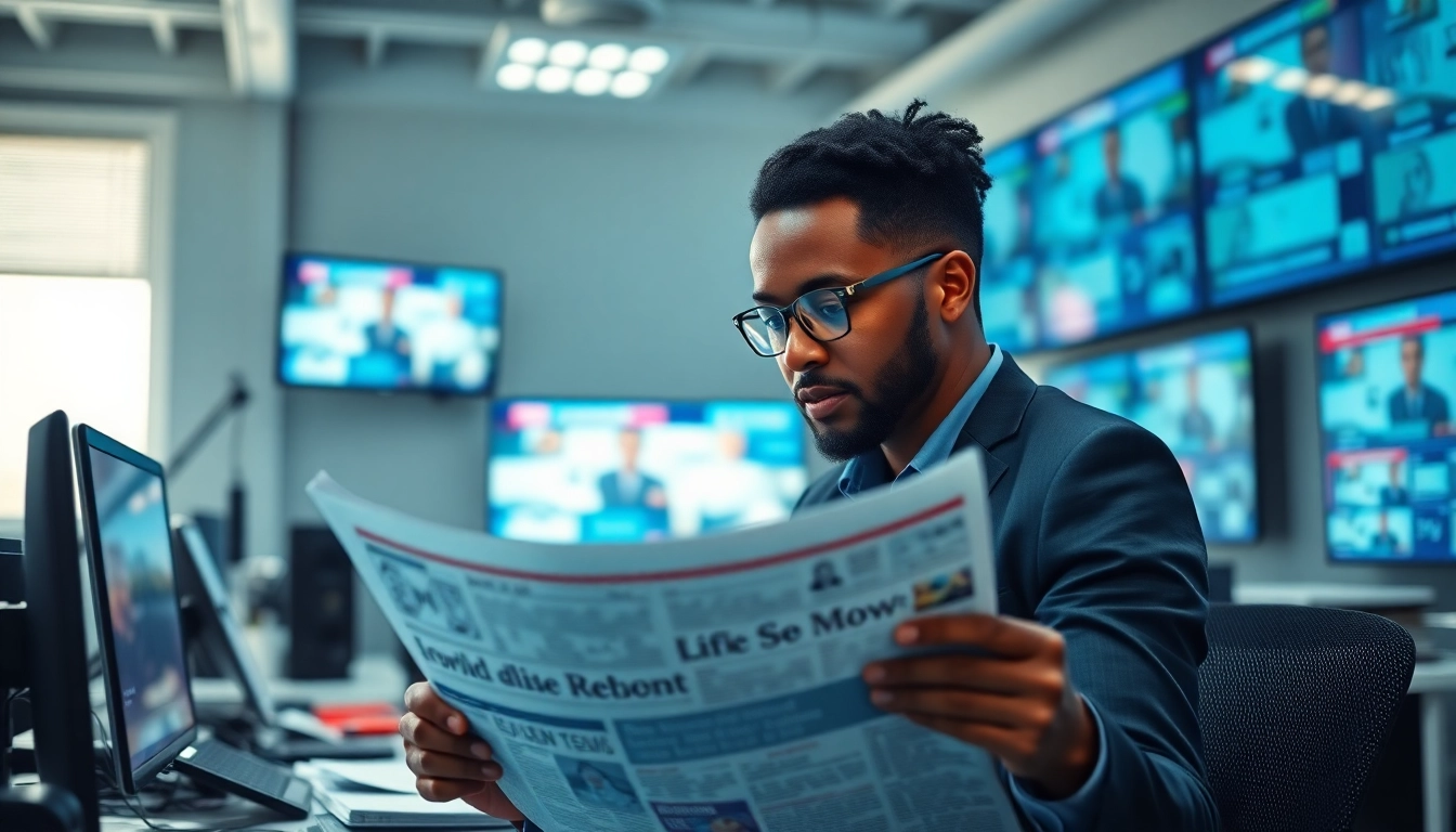 Nigerian Newspapers displayed on a journalist's desk while reviewing news articles.