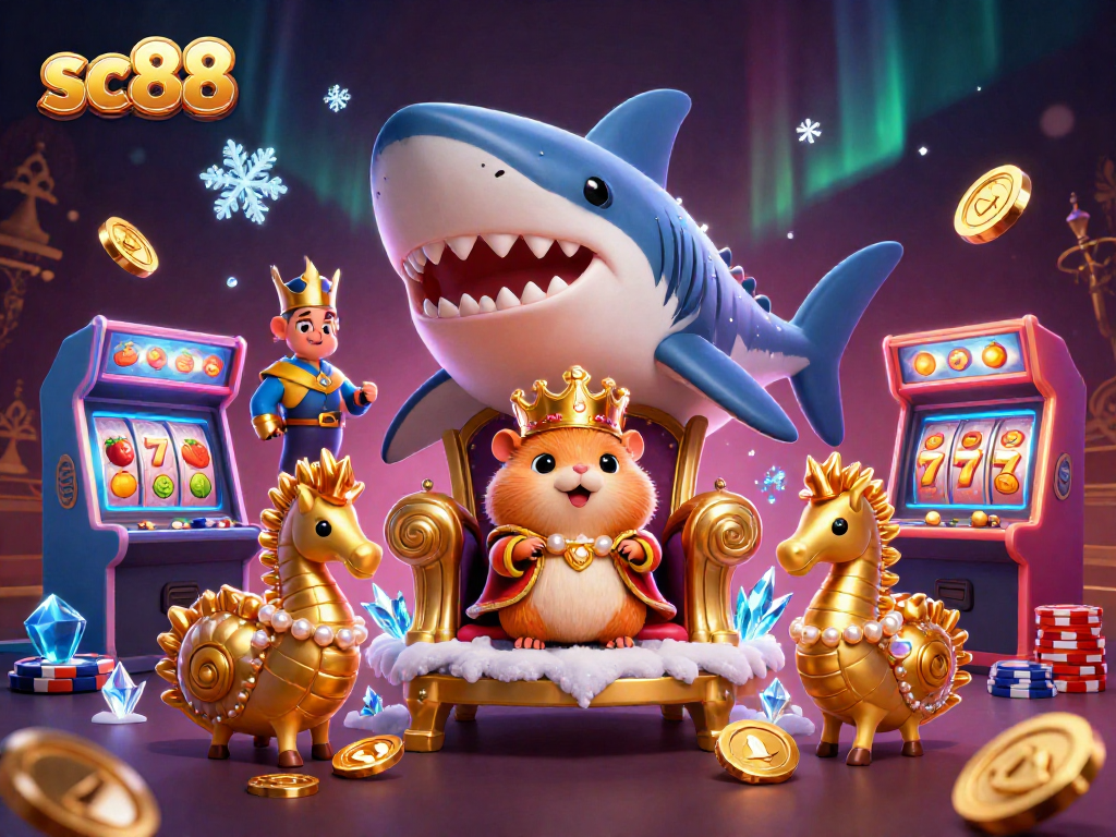 Experience thrilling gaming adventures with sc88's vibrant casino-themed illustration.