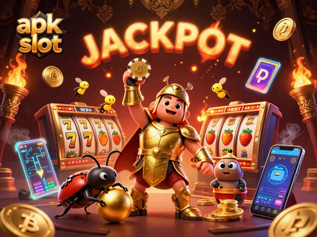 Mencoba apk slot untuk mendapatkan jackpot dengan slot dan simbol keberuntungan.